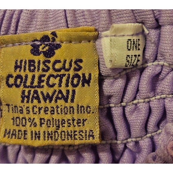 Hawaiian Dress Long Adjustable Tie Straps One Size Fits All Stretchy - Picture 4 of 5